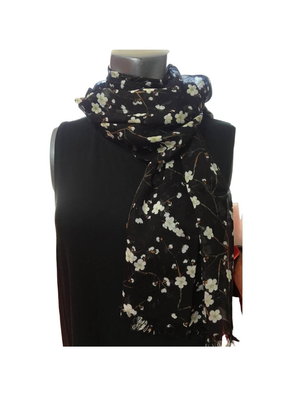 NWT "In Bloom" Scarf by Onam, Beautiful Floral Scarf Made From Bamboo Rayon
